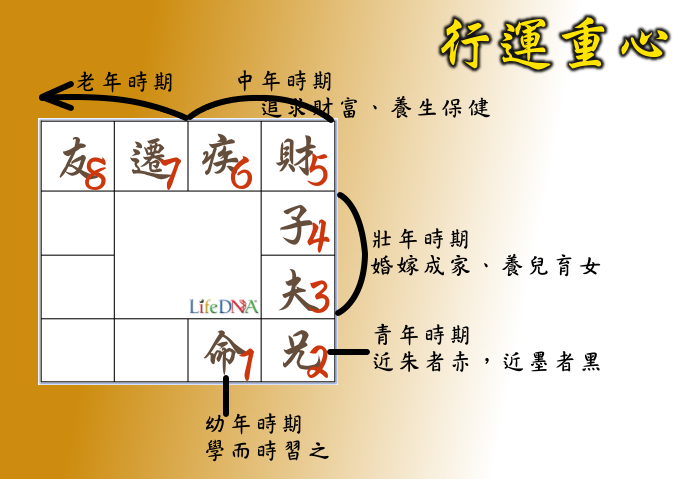 紫微斗數12宮行運意義圖